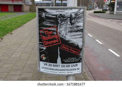 Billboard The Rolling Stones Sticky Fingers Tour At Amstelveen The Netherlands 2020