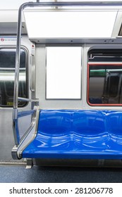 Billboard In The Subway Cart.