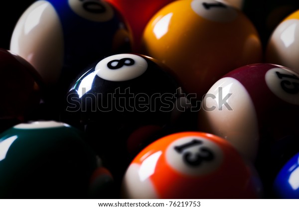 Billiard Balls Pool Stock Photo (Edit Now) 76219753