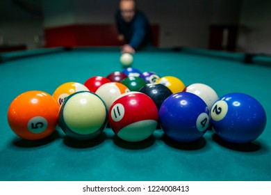 American Snooker Dilliard Balls On Pool Stock Photo (Edit Now) 2131888105