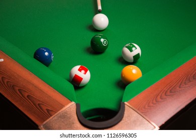 Billiards, The Moment Before Hitting The Hole