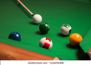 Billiards, The Moment Before Hitting The Hole