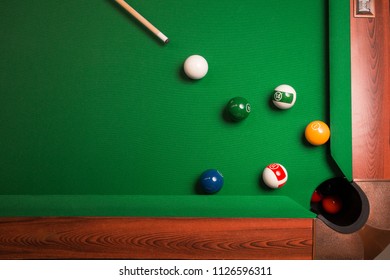 Billiards, The Moment Before Hitting The Hole