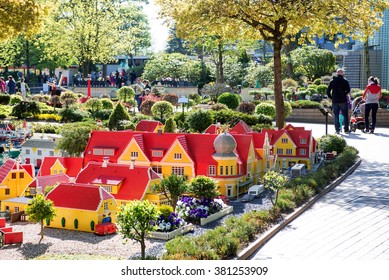 Billund, Denmark, APRIL 27, 2015 - Legoland In Billund