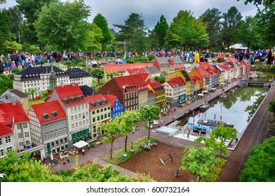 Billund, Denmark - July 2016 - Legoland - Lego village