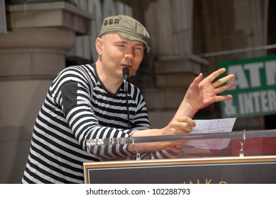 Billy Corgan  At The Induction Ceremony For RUSH Into The Hollywood Walk Of Fame, Hollywood, CA. 06-25-10