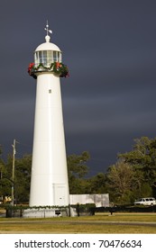 Biloxi Lighthouse in Mississippi, USA.