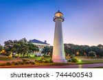 Biloxi, Mississippi, USA Light House at dusk.