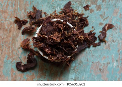 Biltong In A White Bowl