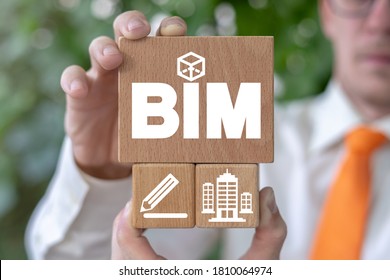 BIM Building Information Modeling Construction Technology Concept.