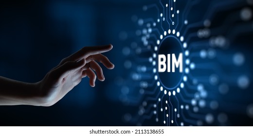 BIM Building information modeling system technology concept. - Shutterstock ID 2113138655