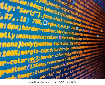 Binary code abstract background. Digital display technology screen with white numbers on blue background, concept of data analysis, cybersecurity. Background of the keyboard and binary code 03. - Powered by Shutterstock - Get 15% off with code: PIKWIZARD15