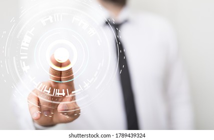 binary code interface digital touch