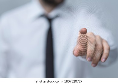 binary code interface digital touch