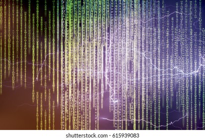 Binary code as matrix background