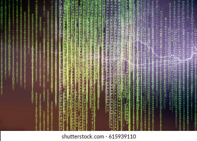 Binary code as matrix background