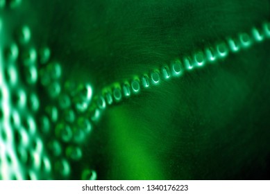 Binary code: stylistic images depicting digital language emerging from a numerical cloud with intentional focus issues