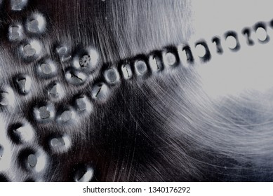 Binary code: stylistic images depicting digital language emerging from a numerical cloud with intentional focus issues