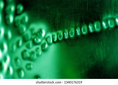 Binary code: stylistic images depicting digital language emerging from a numerical cloud with intentional focus issues