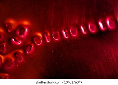 Binary code: stylistic images depicting digital language emerging from a numerical cloud with intentional focus issues