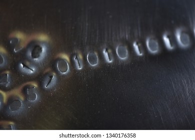Binary code: stylistic images depicting digital language emerging from a numerical cloud with intentional focus issues