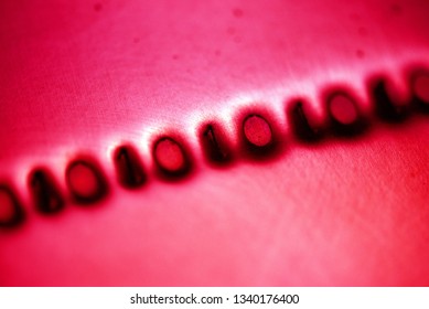 Binary code: stylistic images depicting digital language emerging from a numerical cloud with intentional focus issues