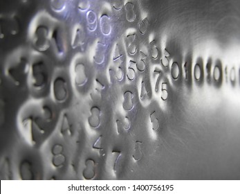 Binary code: stylistic images depicting digital language emerging from a numerical cloud
