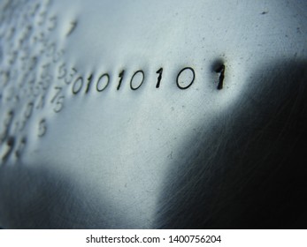 Binary code: stylistic images depicting digital language emerging from a numerical cloud