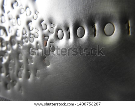 Binary code: stylistic images depicting digital language emerging from a numerical cloud