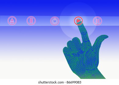 Binary hand click Play.