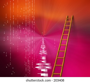 Binary landscape and ladder