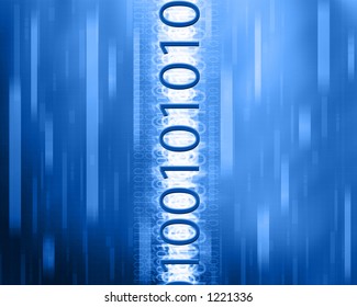 a Binary number Techy Background