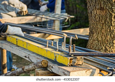 To bind the steel construction work.