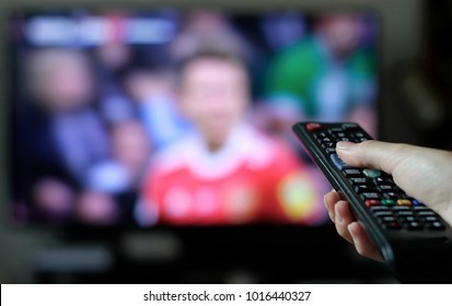 Binge Watching TV Shows And Football