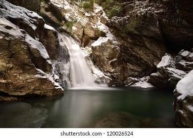 Bingham Falls In Stowe, Vermont.