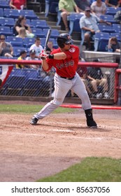 BINGHAMTON, NY - JULY 7: Portland Sea Dogs Catcher Tim Federowicz Gets Ready To Swing In A Game Against The Binghamton Mets At NYSEG Stadium On July 7, 2011 In Binghamton, NY