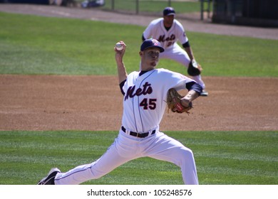 BINGHAMTON, NY - JUNE 14:  Binghamton Mets' Pitcher Zack Wheeler Throws A Pitch Against The Reading Phillies At NYSEG Stadium On June 14, 2012 In Binghamton, NY