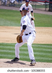 BINGHAMTON, NY - JUNE 14: Binghamton Mets' Pitcher Zack Wheeler Throws A Pitch Against The Reading Phillies At NYSEG Stadium On June 14, 2012 In Binghamton, NY