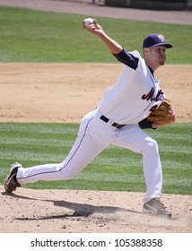 BINGHAMTON, NY - JUNE 14: Binghamton Mets' Pitcher Zack Wheeler Throws A Pitch Against The Reading Phillies At NYSEG Stadium On June 14, 2012 In Binghamton, NY