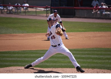 BINGHAMTON, NY - JUNE 14: Binghamton Mets' Pitcher Zack Wheeler Throws A Pitch Against The Reading Phillies At NYSEG Stadium On June 14, 2012 In Binghamton, NY