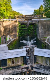 Bingley Five Rise Locks On The Leeds And Liverpool Canal Raise The Waterway 60 Feet. They Were Built In 1774.