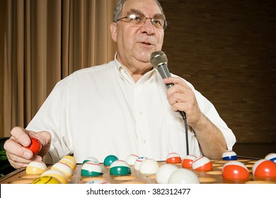 Bingo Caller At Work