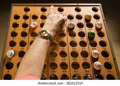 Bingo Caller At Work