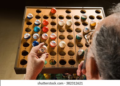 Bingo Caller At Work