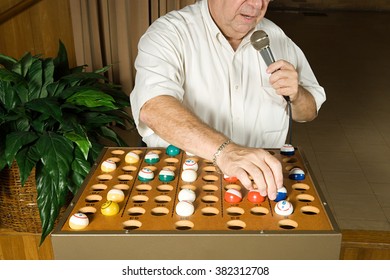 Bingo Caller At Work