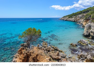 Binigaus Beach in southern Menorca Island, Spain - Shutterstock ID 2233043813