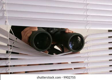 binoculars-looking-through-blinds-260nw-