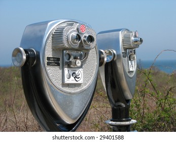 Binoculars At Montauk Point State Park