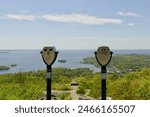 Binoculars, Overlook above Camden Harbor