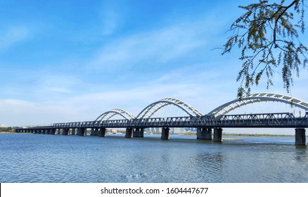 Binzhou Railway Bridge Across The Songhua River 